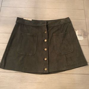 NWT Altar’d State Army green skirt